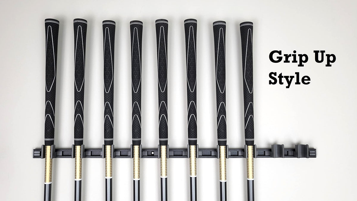 Generic easy-access holders let you grab a club quickly.