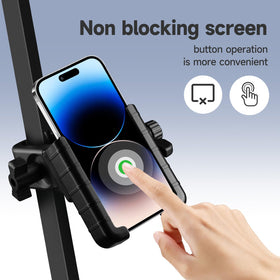 Generic Easy Golf Cart Phone Holder secure-grip clamp shown holding device securely.