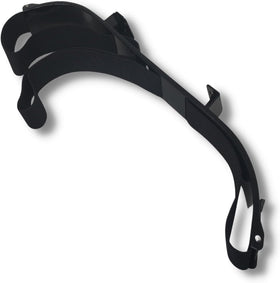 Generic Evolution bag bracket attachment on D5 Ranger/Maverick cart secures golf bags on uneven terrain