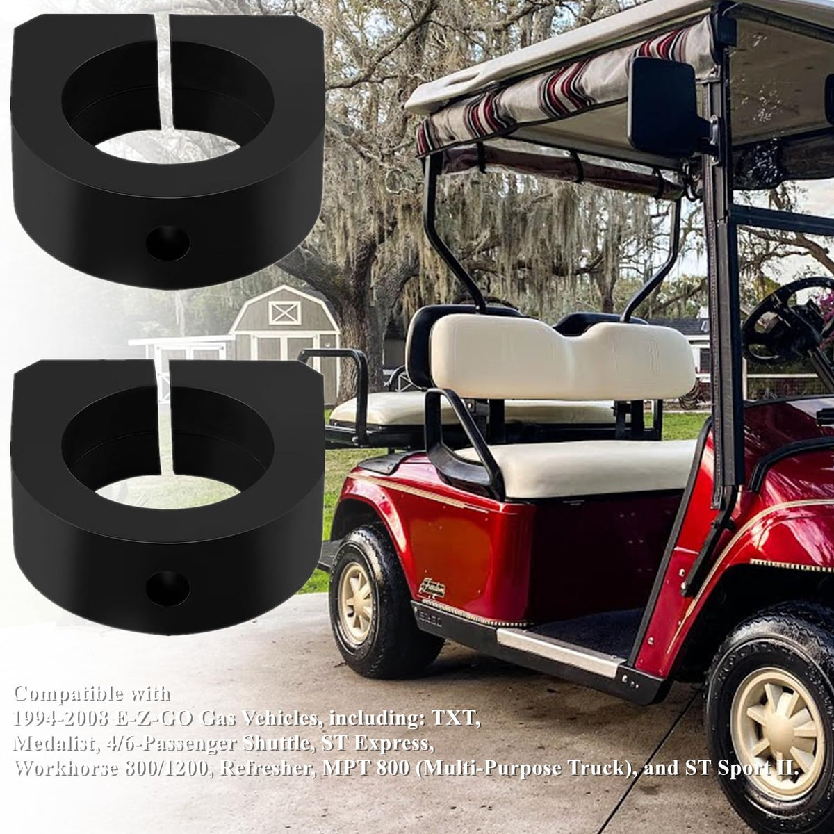 Generic EZ-Go compatible bushing 1994-2008 model fit, improved stability.