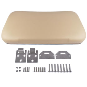 Generic EZGO Medalist front seat bottom tan cover view and feel