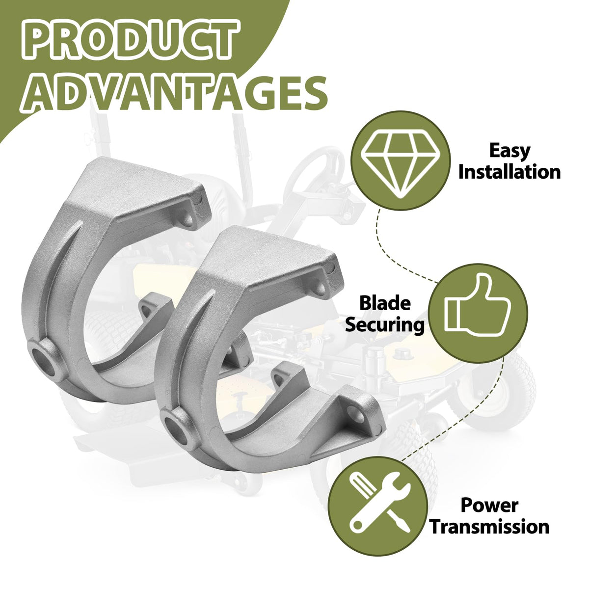 Generic EZGO TXT bracket cap packaging included for easy purchase.