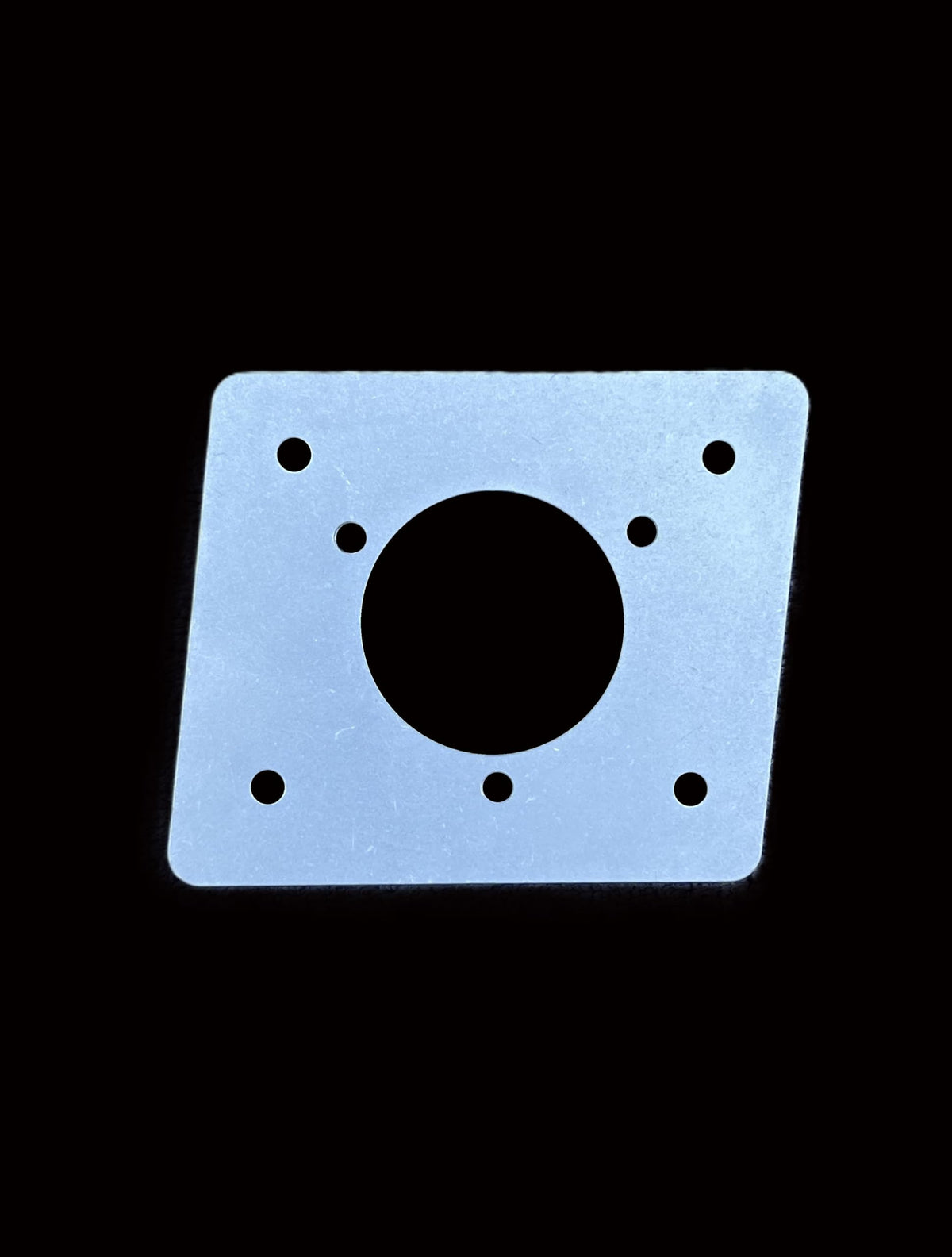 Generic EZGO charger plate adapter close-up shows rugged aluminum construction for lithium conversions