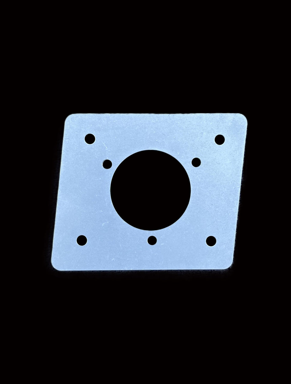 Generic EZGO charger plate adapter close-up shows rugged aluminum construction for lithium conversions