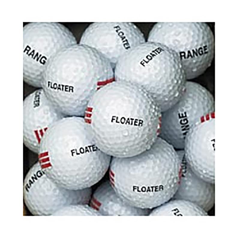 Generic floating golf ball 12-pack front view, ideal for pond practice and water training