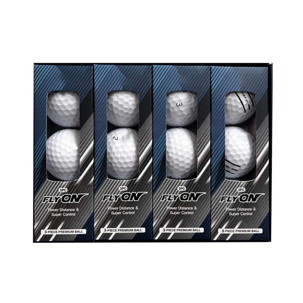 Generic Fly On Golf Balls bundle close-up reveals a durable multi-layer core