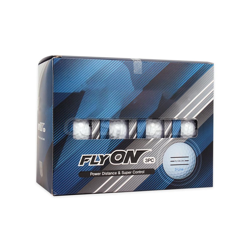 Generic Fly On Golf Balls bundle packaging showing eight boxes for extended practice