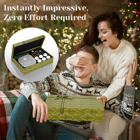Generic gift box presentation enhances Christmas or Father's Day surprise