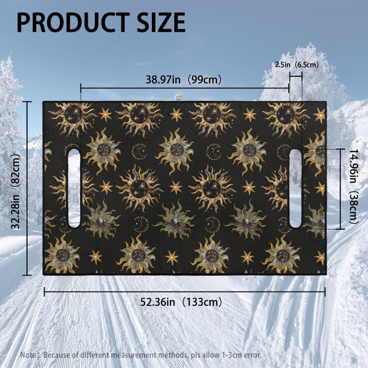 Generic Golden Winter seat cover makes a thoughtful gift for golf enthusiasts.