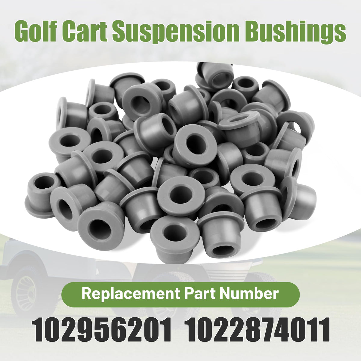 Generic bushing for front leaf spring reduces vibration for smoother driving.