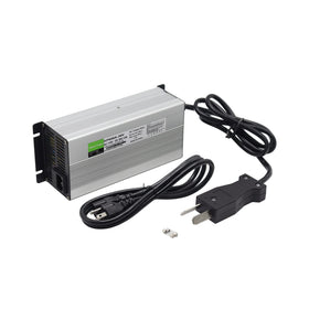 Generic charger with crows foot connector ensures easy, secure cart connections.