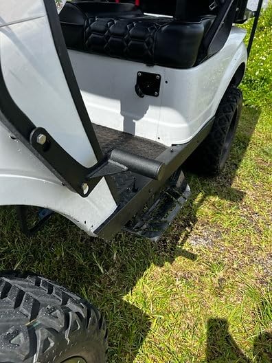 Generic golf cart foot pegs front view improve rider comfort on long rides