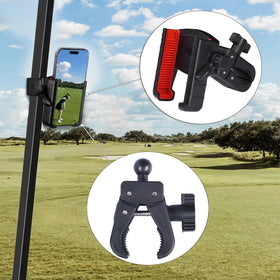 Generic golf cart phone holder 360-degree rotation for optimal viewing