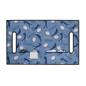 Generic Golf Cart Seat Cover Blanket pockets closeup highlights four storage options