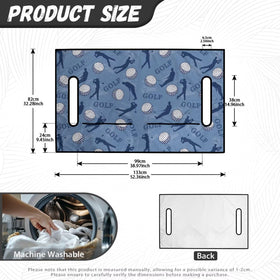Generic Golf Cart Seat Cover Essentials pockets help organize gear on the go