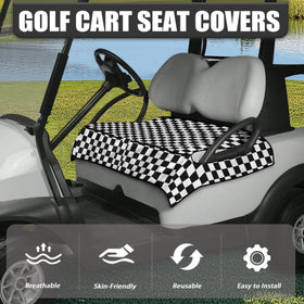 Generic golf cart seat cover with four front pockets for easy storage.