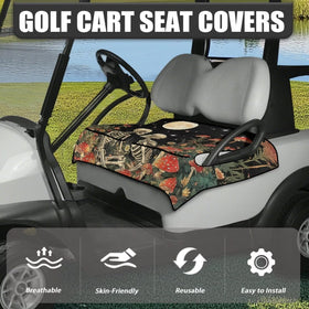Generic golf cart seat cover reduces heat for summer rides