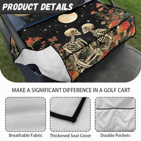 Generic golf cart seat cover is machine washable and fade-resistant