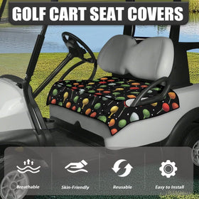 Generic seat cover with four front pockets to stash towels, cups, and gloves.