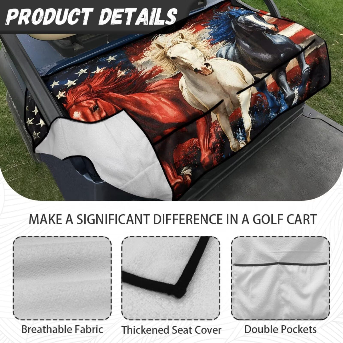 Thickened, tear-resistant fabric protects seats from wear and dirt.