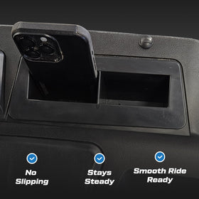 Generic Golf Cart Split Cell Phone Holder installs quickly with minimal effort.