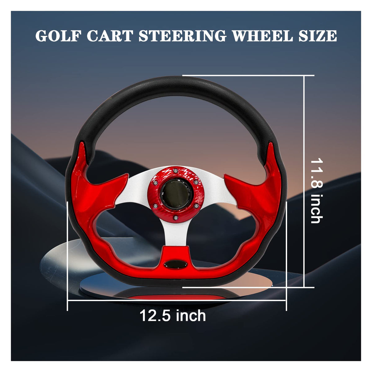 Generic carbon-fiber steering wheel texture adds strength and light weight