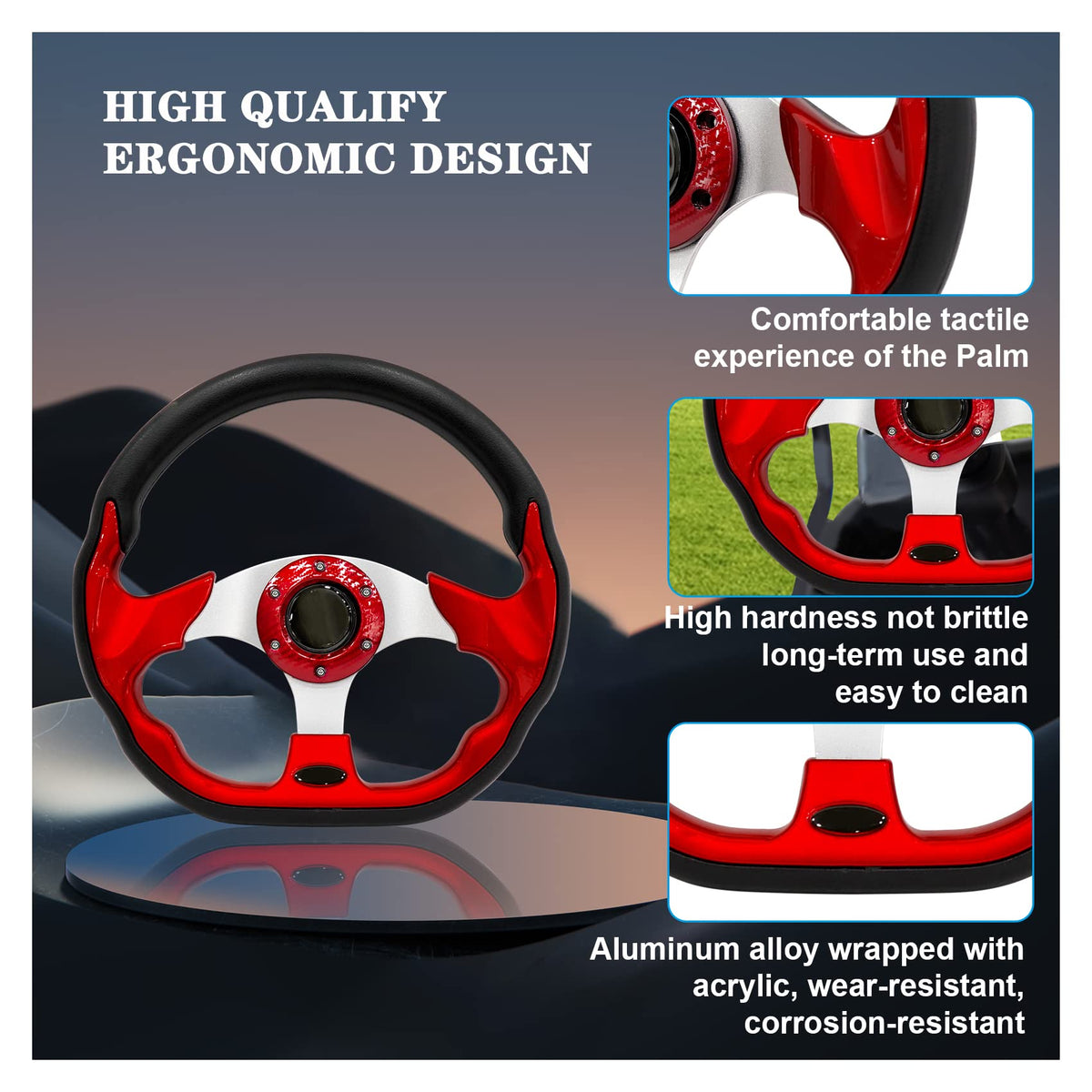 Generic steering wheel for Club Car Precedent offers premium look and durability