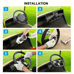 Generic D-shape steering wheel design enables easy entry and safer driving