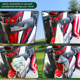 Generic Golf Cart Strap Sleeve adjustable-length for different bag sizes.