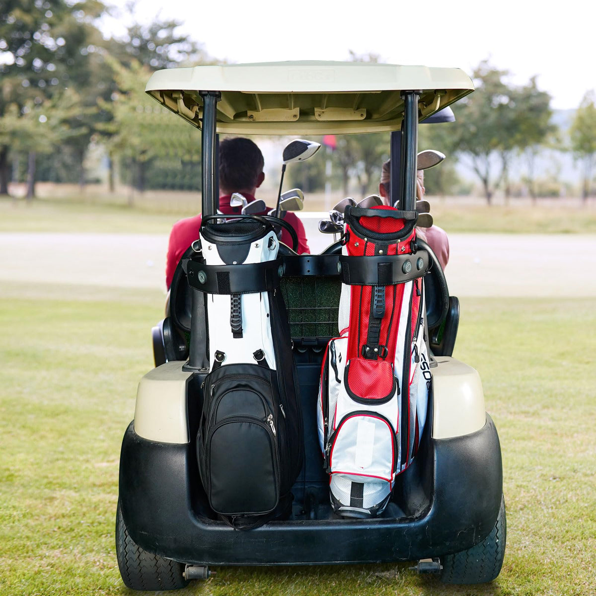 Generic Golf Cart Strap Sleeve compact-storage fits bag or cart.