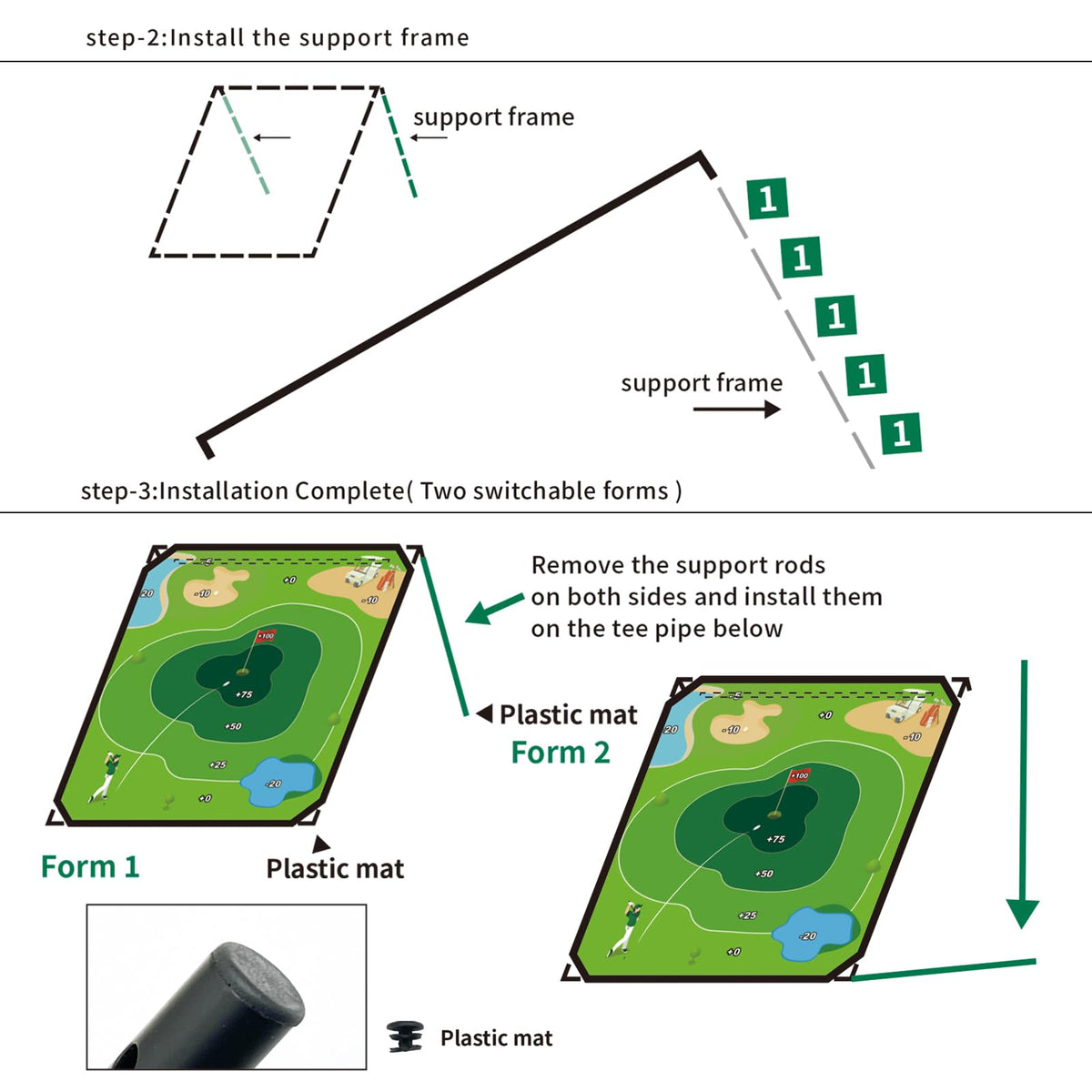Generic Golf Chipping Game Set 30-day money-back guarantee for purchase confidence