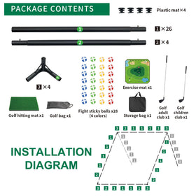 Generic Golf Chipping Game Set five game modes for varied drills