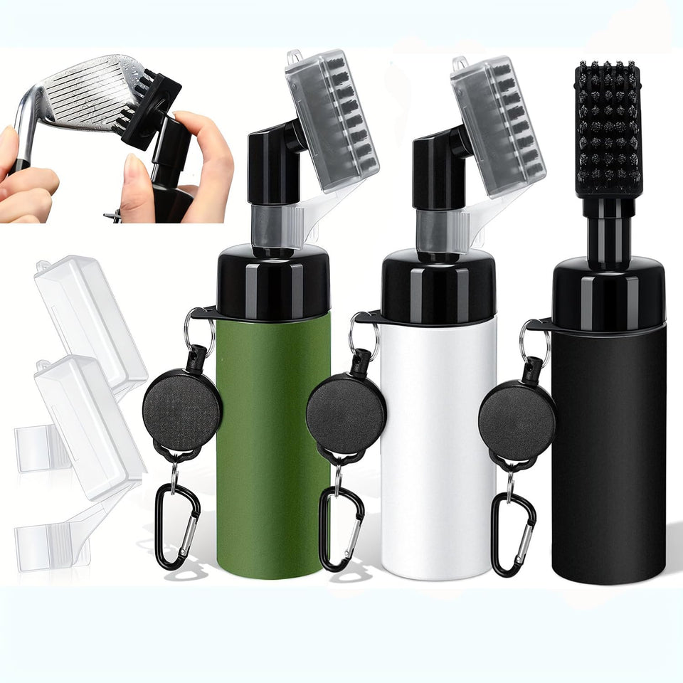 Generic Golf Club Cleaning Brush with water spray cleans grooves for better grip
