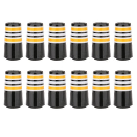 Generic golf ferrules with orange ring for secure taper-tip fit.