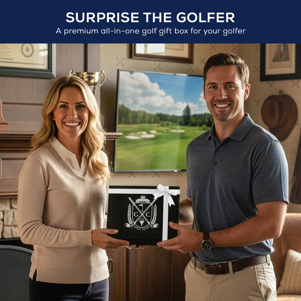 Generic Golf Gift Kit insulated drink holder keeps beverages cold on course.