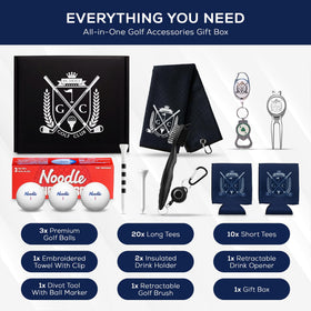 Generic Golf Gift Kit towel with clip for quick access during rounds.