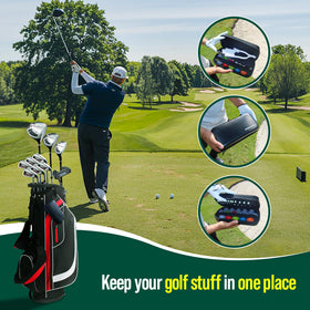 Generic Golf Glove Holder Case showing separate pockets for gloves and balls