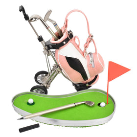 Generic golf pen holder with three ink colors for writing variety.