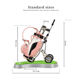 Generic golf pen holder with movable cart handle for flexible placement.