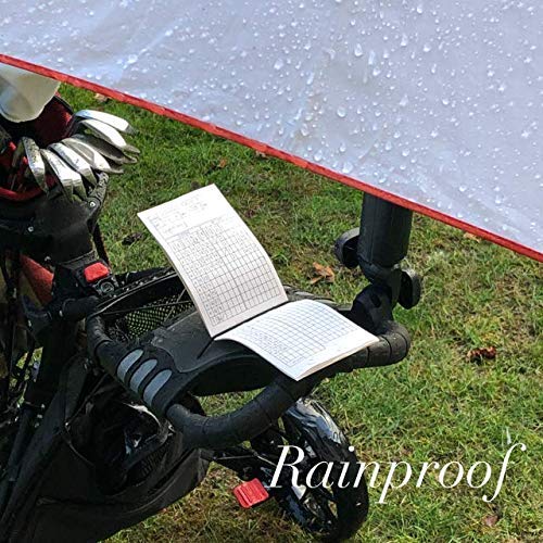 Generic golf scorecard book yardage grid on back cover for tracking distances.