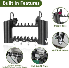 Generic Golf Stroller Attachment features durable steel construction for long-lasting use