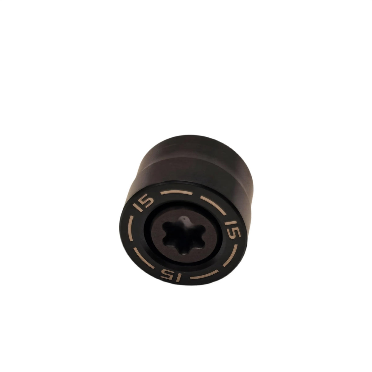 Generic golf weight 15g circle and screw showing two-part design for Taylormade Qi4D compatibility.