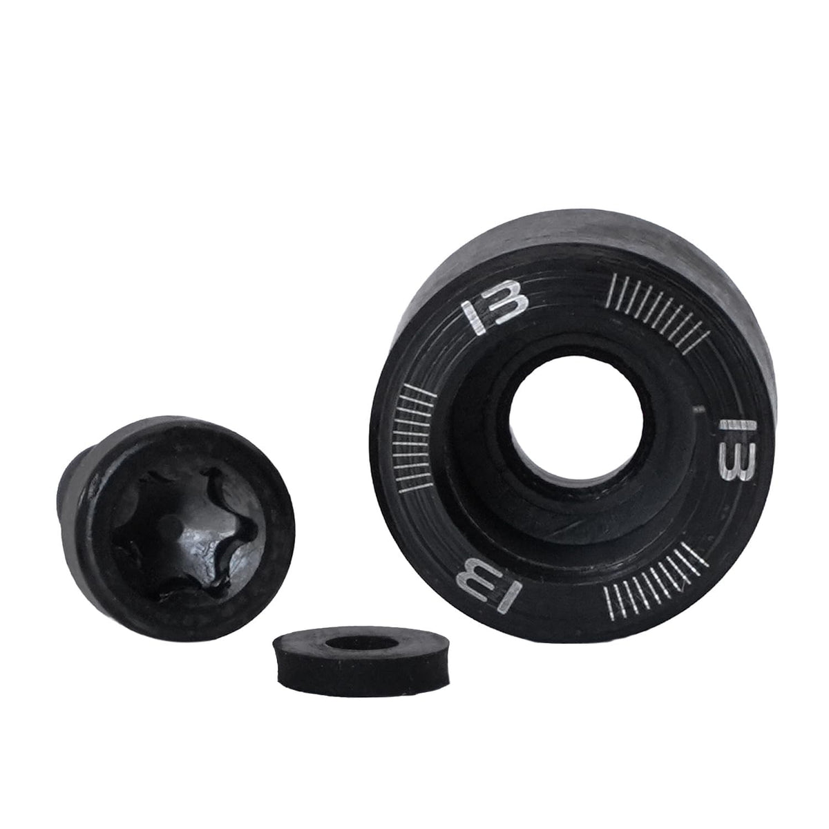 Generic golf weight assembly with circle and screw for quick, secure installation.