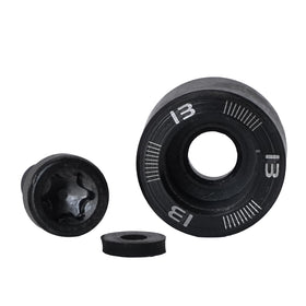 Generic golf weight assembly with circle and screw for quick, secure installation.