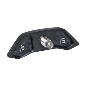 Generic golf weight setup demonstrates easy swap for personalized feel.