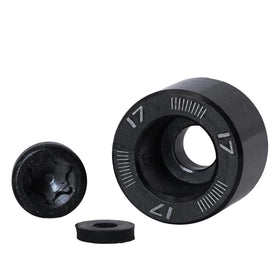Generic golf weight assembly: circle and screw enable quick, secure customization.