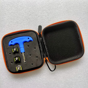 Generic golf weight wrench tool kit case; organized storage for quick swaps.