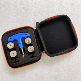 Generic golf weights four-piece set with wrench and case for easy upgrading