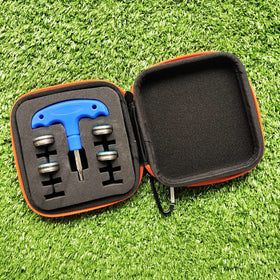 Generic case keeps all weights and wrench organized.