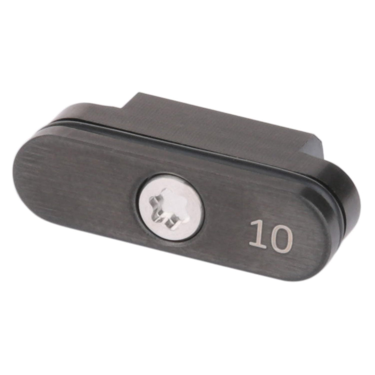 Generic White Hot Versa weights with tool for quick on-course adjustment.